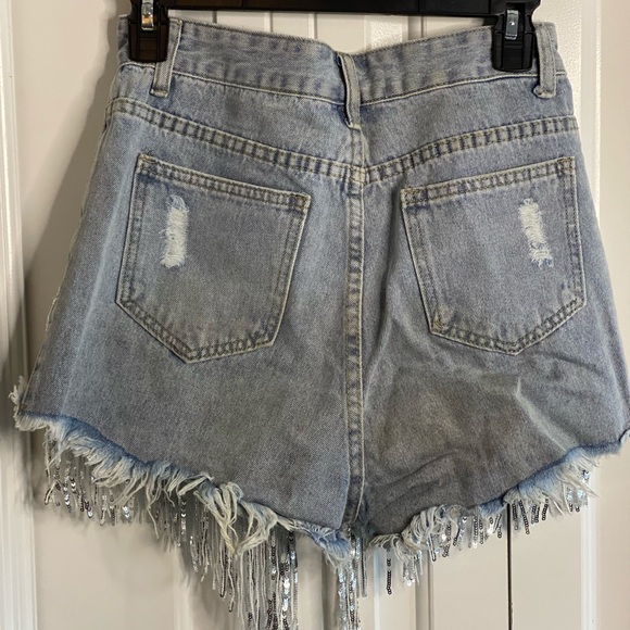 Sequence and Pearl High Waisted Shorts - Picture 2 of 2